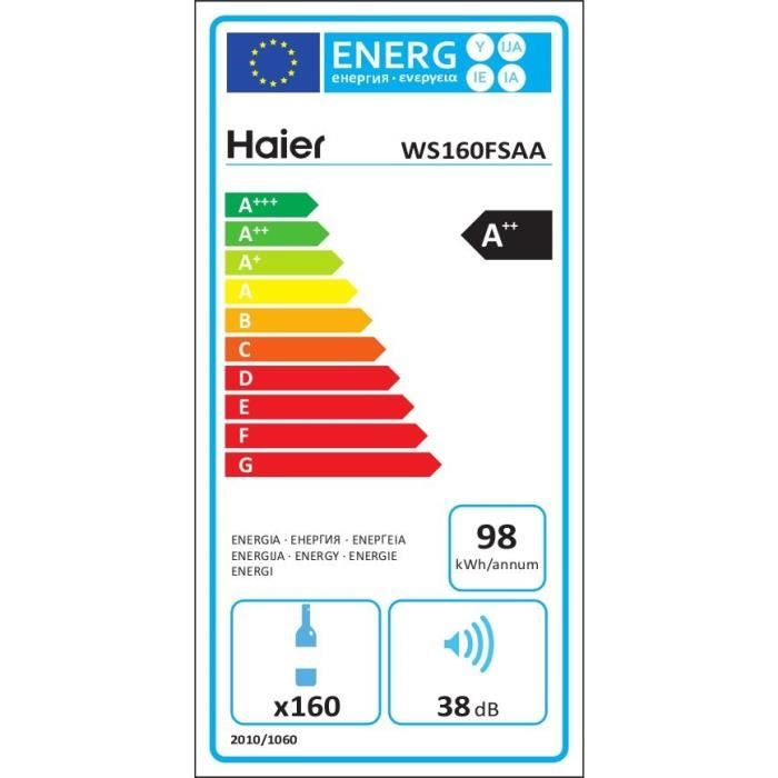  WS160FSAA - Cave à vin de 160Btls en porte3